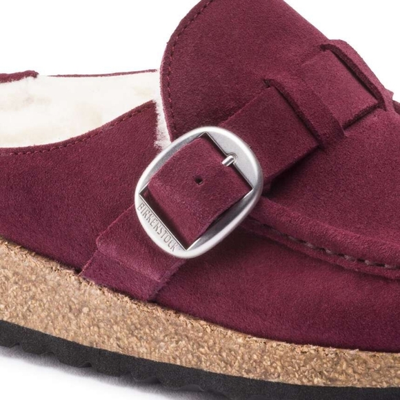 Birkenstock Men's Wine Suede Loafers - Picture 4 of 11